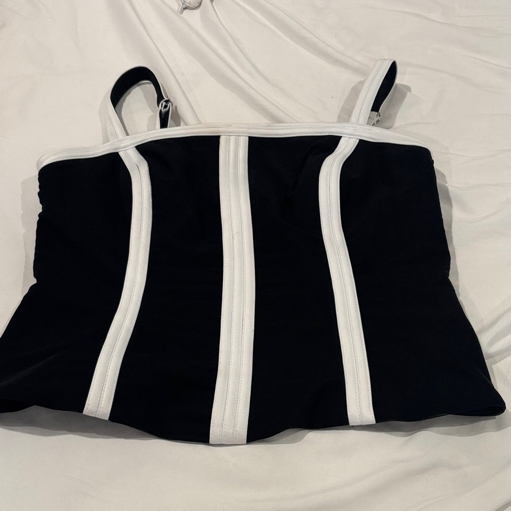 Alex Evenings Black and White Camisole